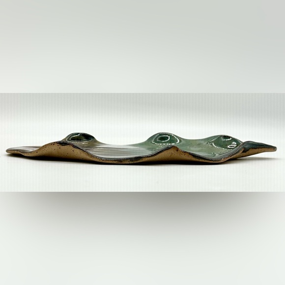 Brown's Art Studio Pottery Leaf Tray, Arden NC - Picture 5 of 7